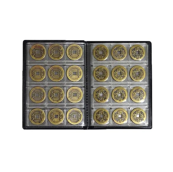 Альбом нумізмата для монет 120 комірок червоний Gold 1026 фото
