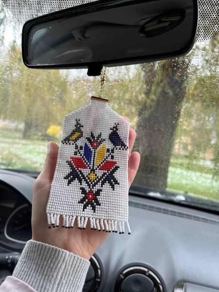 Підвіска на Дзеркало Заднього Виду в Автомобіль Український Мотив PD004 фото