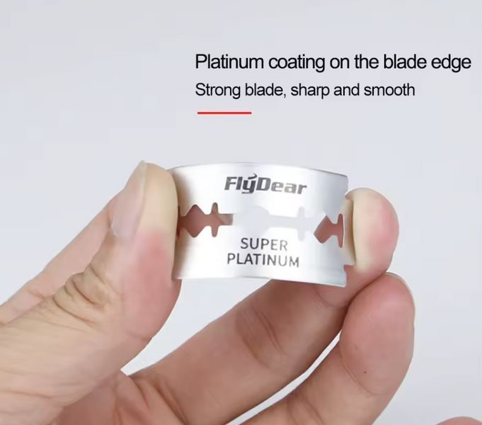 Подвійне лезо для ручної бритви FlyDear 10 шт 0857 фото