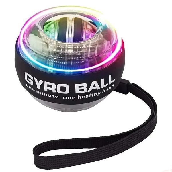 Gyroball тренажер для кисти предплечия с подсветкой красный 0437 фото