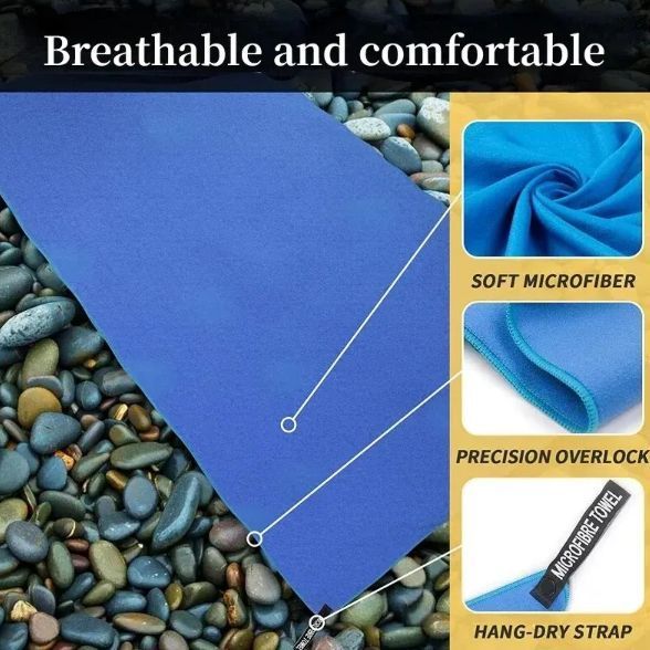 Полотенце туристическое микрофибра MICROFIBER 40*80 см оранжевый 0768 фото