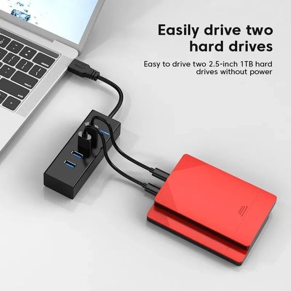 USB хаб концентратор на 4 виходи 120 см білий 0440 фото