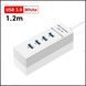 USB хаб концентратор на 4 виходи 120 см білий 0440 фото 1