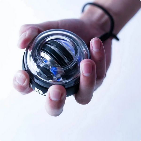 Gyroball тренажер для кисті і передпліччя павербол чорний УЦІНКА 0734 фото