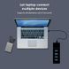 USB хаб концентратор на 4 виходи 30 см білий 0441 фото 3
